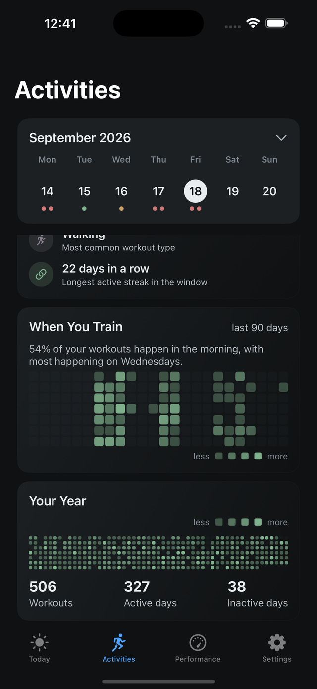 Your Year screenshot (ios)